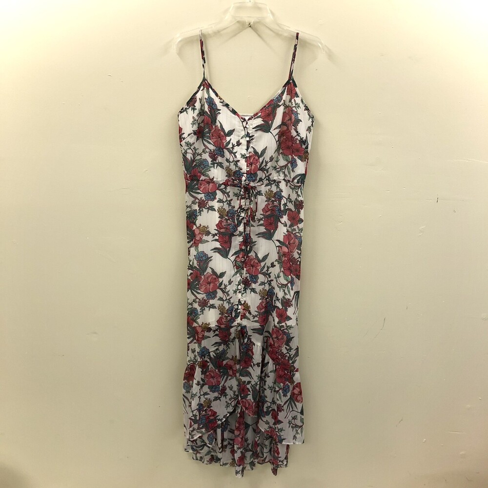 Nanette Lepore Dress Womens 14 Spaghetti Strap Sleeveless Floral Preppy Large